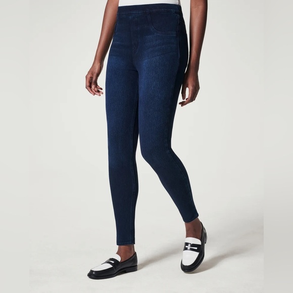 SPANX Pants - Spanx Women's Jean-Ish Ankle Leggings in Twilight Rinse Size 1X